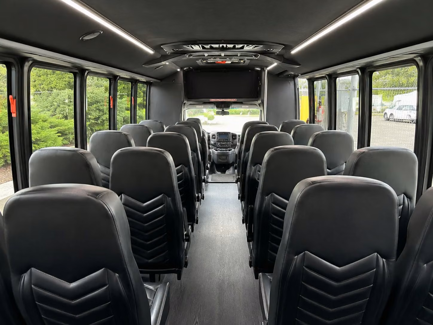 15 passenger minibus interior