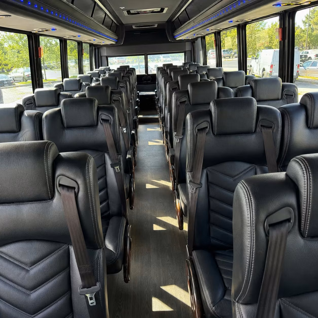 28 passenger minibus inside