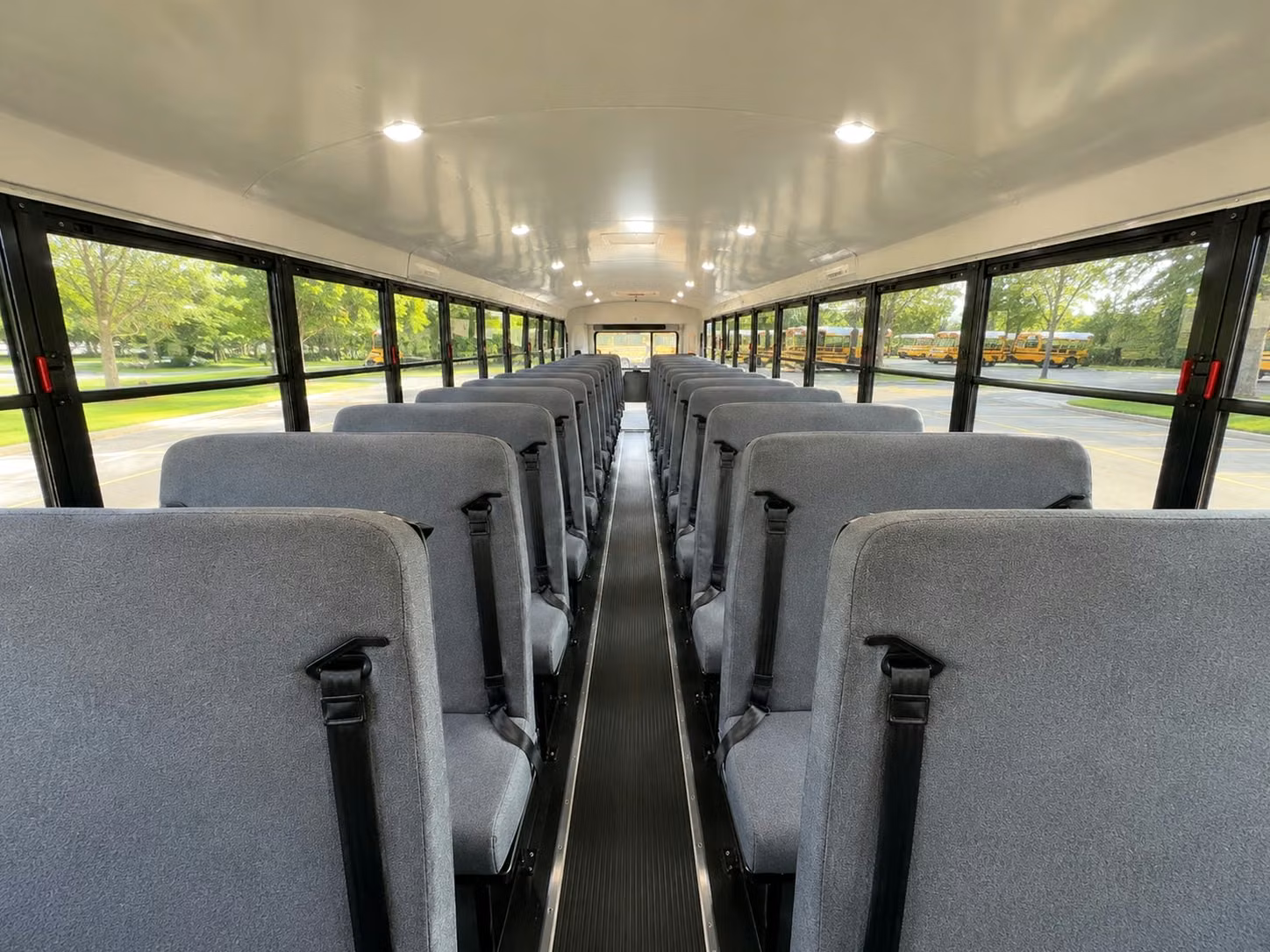 school bus inside