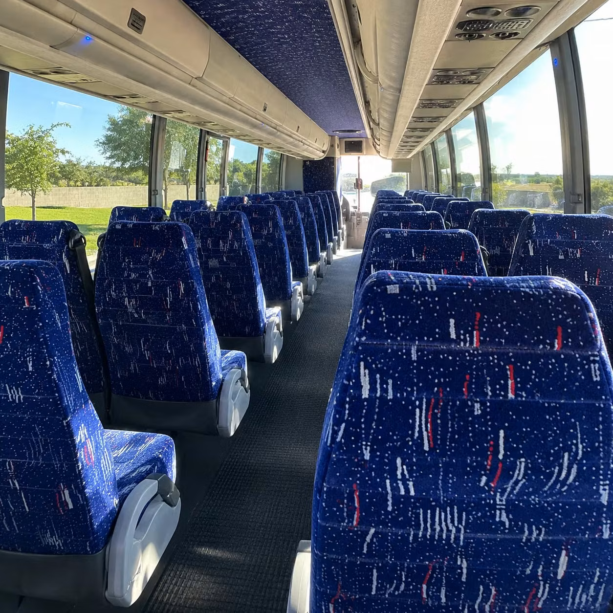 sparks charter bus rental inside
